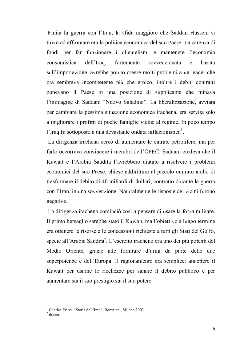 Anteprima della tesi: Il governo e i partiti italiani di fronte alla guerra del Golfo, Pagina 4
