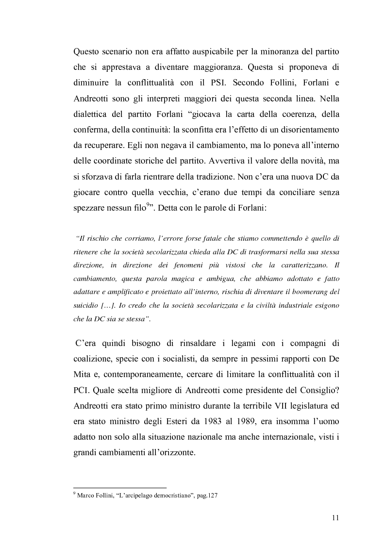 Anteprima della tesi: Il governo e i partiti italiani di fronte alla guerra del Golfo, Pagina 9