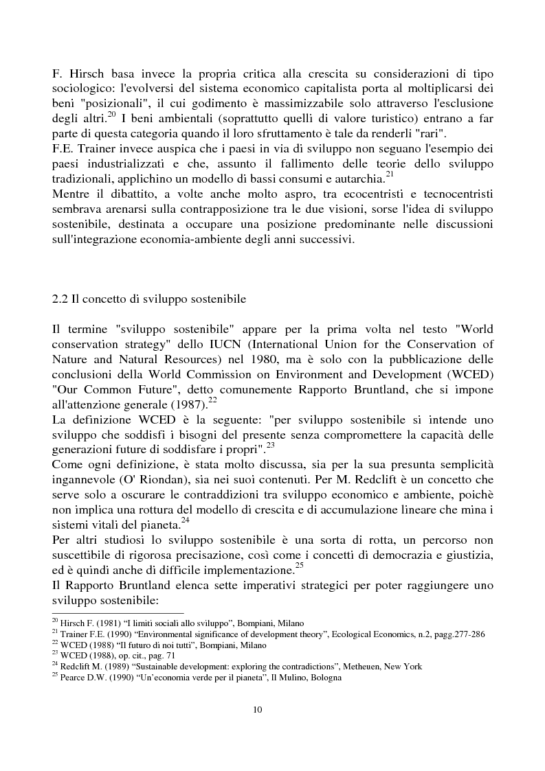 Anteprima della tesi: Lo sviluppo umano sostenibile: concetti, metodologie, trattazione statistica e connessioni con l'evoluzione dell'economia internazionale, Pagina 11