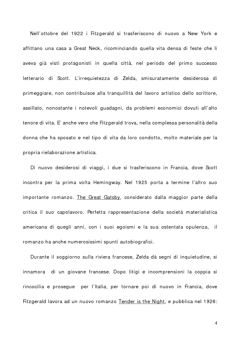 Anteprima della tesi: L'illusione infranta di Fitzgerald in ''The Great Gatsby'', Pagina 4
