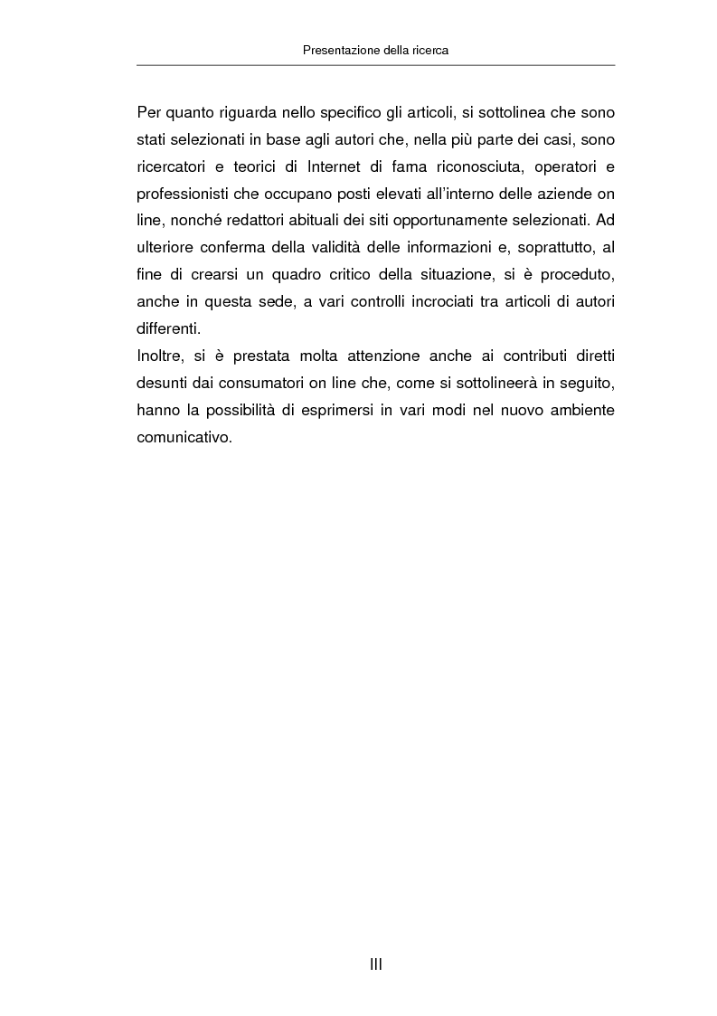 Anteprima della tesi: Advertising on line, Pagina 2