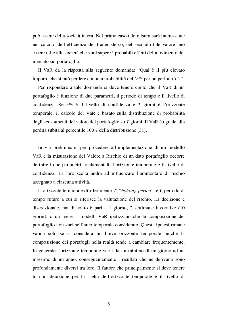 Anteprima della tesi: Metodi di simulazione storica per il calcolo del KiloVaR, Pagina 13