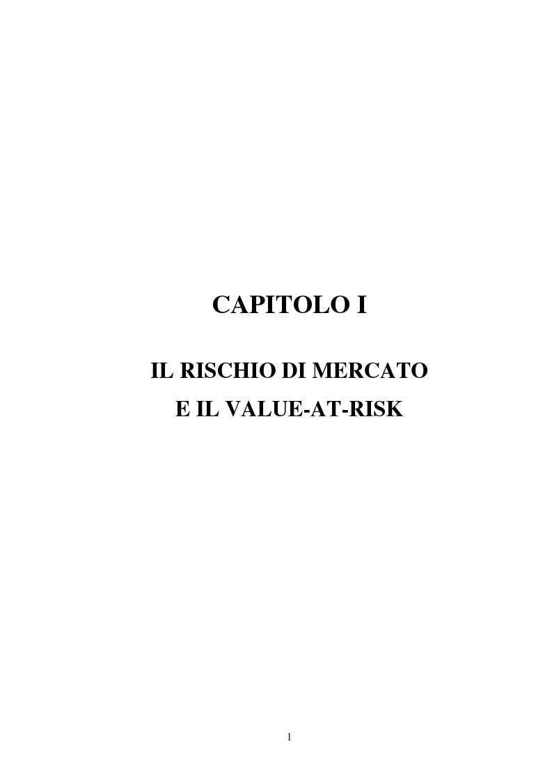 Anteprima della tesi: Metodi di simulazione storica per il calcolo del KiloVaR, Pagina 6