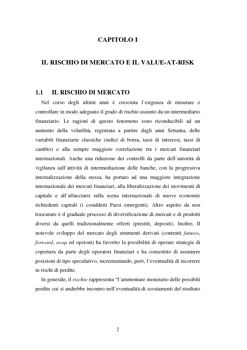 Anteprima della tesi: Metodi di simulazione storica per il calcolo del KiloVaR, Pagina 7