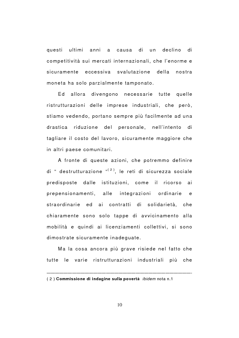 Anteprima della tesi: Crisi economica e pauperizzazione. Le politiche pubbliche nel quadro nazionale ed europeo, Pagina 9