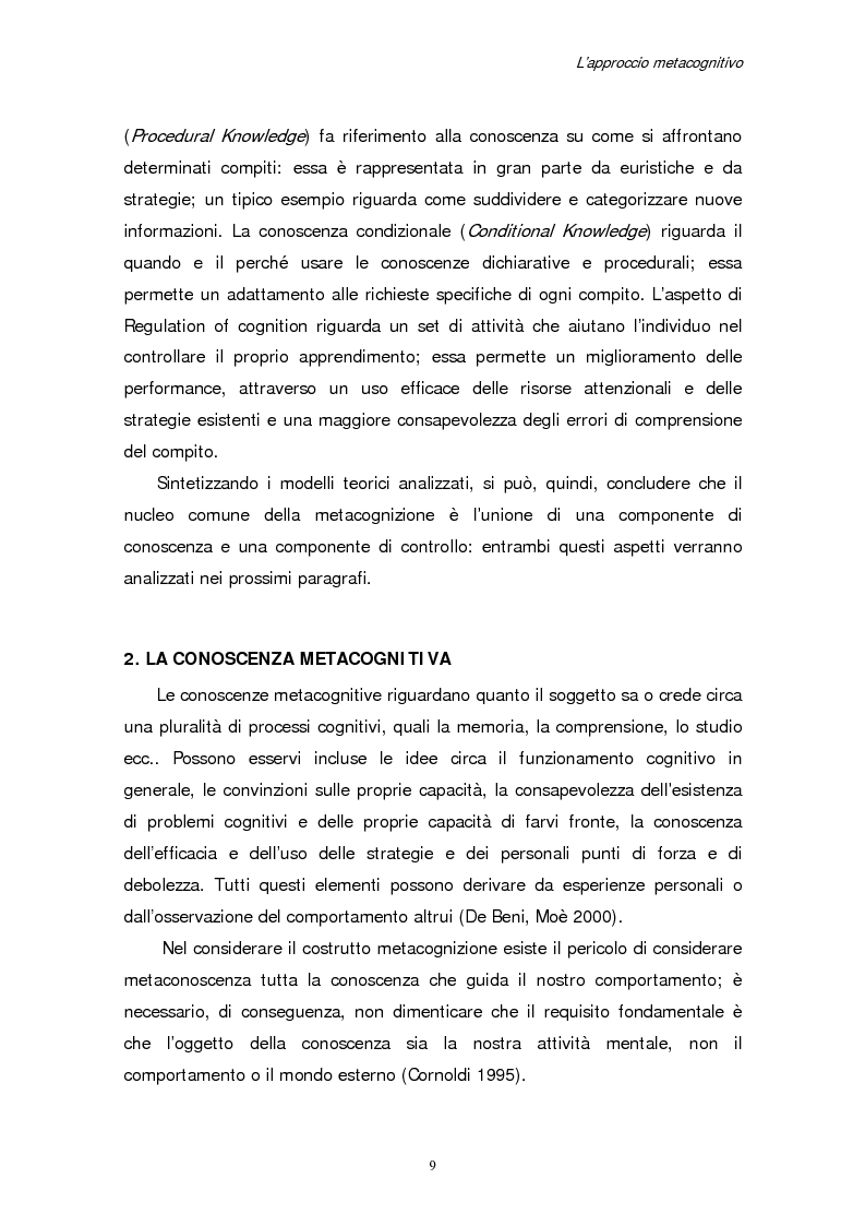 Anteprima della tesi: Apprendimento e motivazione allo studio negli studenti universitari, Pagina 7