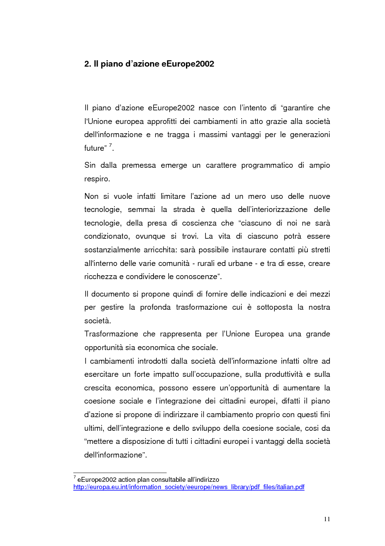 Anteprima della tesi: Mobile Internet e Pubblica Amministrazione, prospettive per l'eGovernment, Pagina 11
