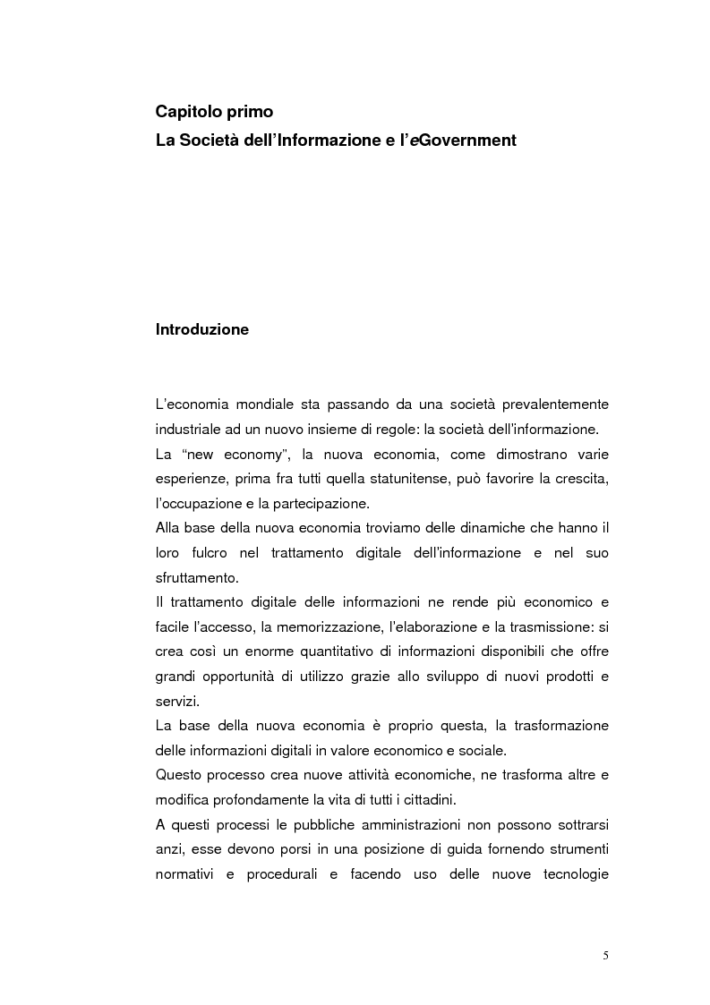 Anteprima della tesi: Mobile Internet e Pubblica Amministrazione, prospettive per l'eGovernment, Pagina 5