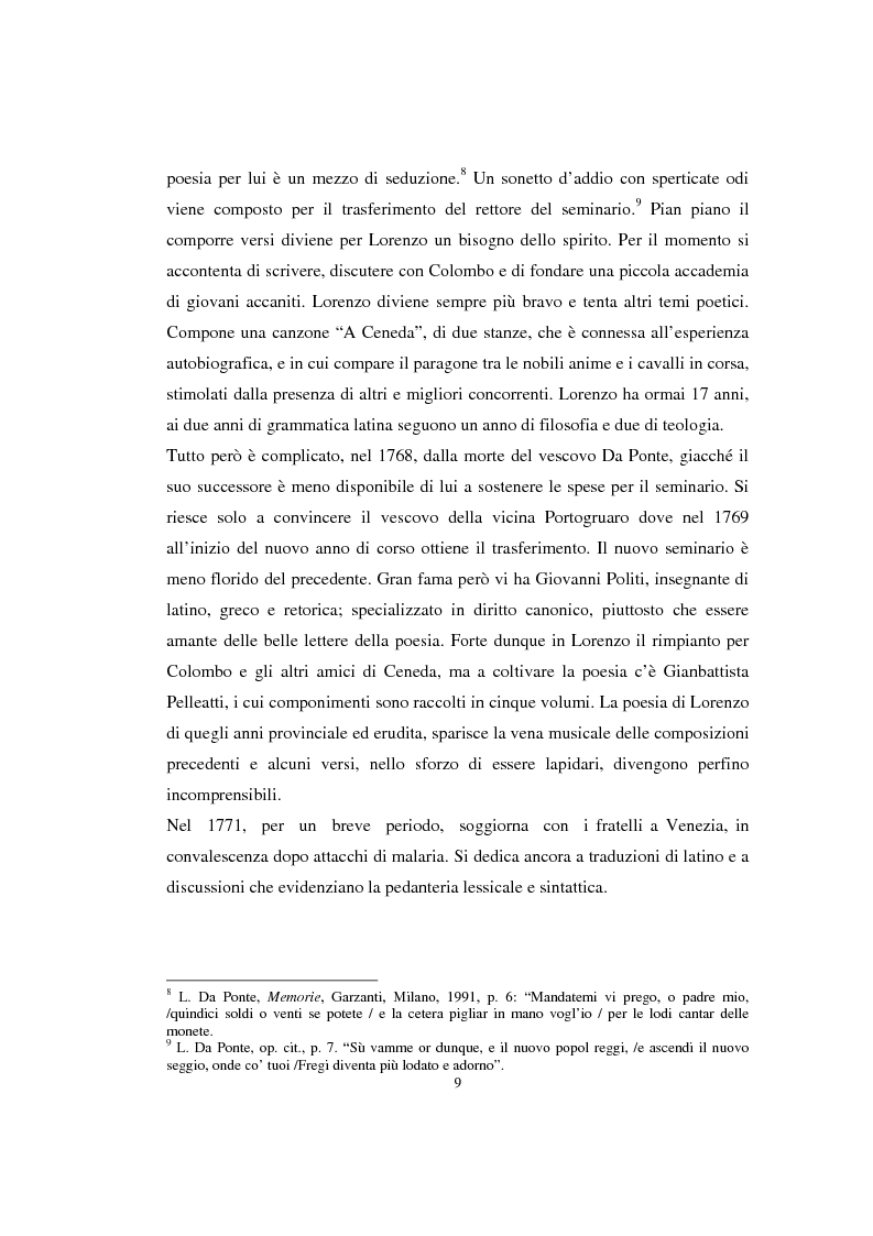 Anteprima della tesi: Lorenzo Da Ponte librettista: Don Giovanni tra opera e mito, Pagina 7
