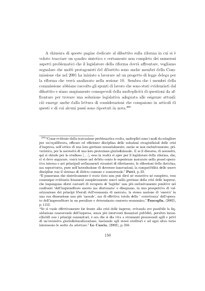 Anteprima della tesi: La composizione stragiudiziale dell'insolvenza e le prospettive di riforma, Pagina 10