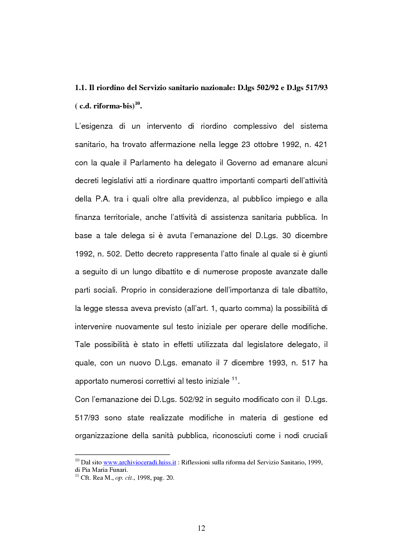 Anteprima della tesi: Il bilancio delle aziende sanitarie, Pagina 10