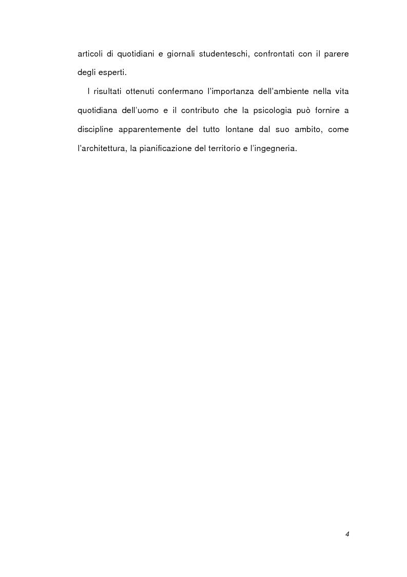 Anteprima della tesi: Psicologia ambientale e progetto Bicocca, Pagina 4