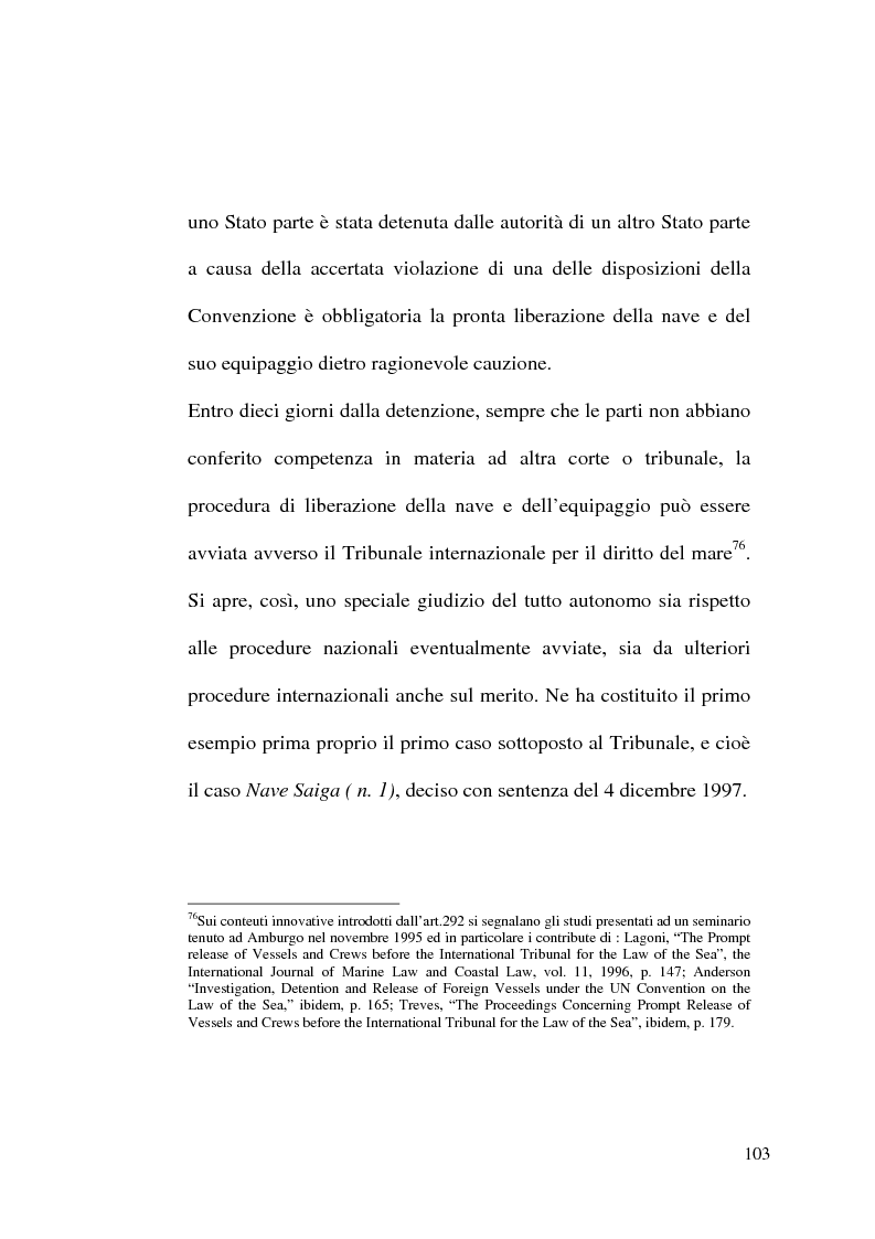 Anteprima della tesi: Il Tribunale Internazionale del Diritto del Mare: le prime sentenze, Pagina 3