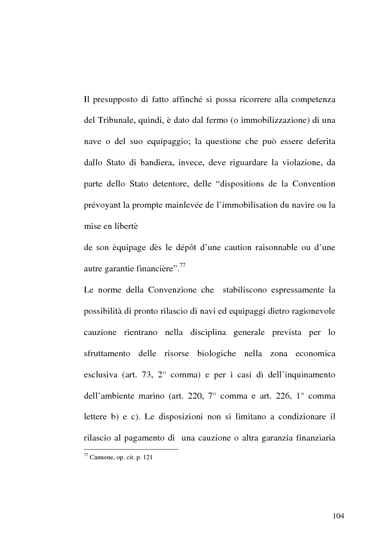 Anteprima della tesi: Il Tribunale Internazionale del Diritto del Mare: le prime sentenze, Pagina 4