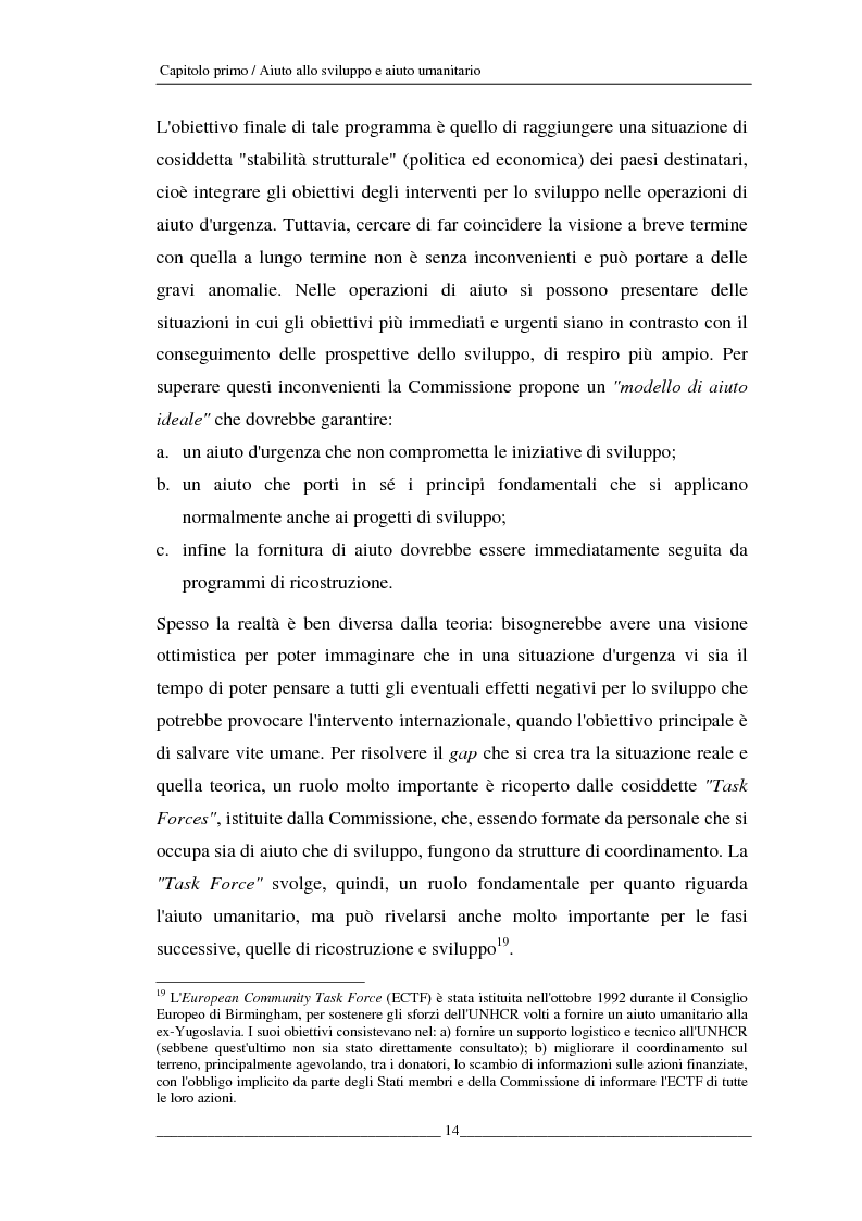 Anteprima della tesi: L'Unione europea e gli aiuti umanitari. La crisi dei Grandi Laghi, Pagina 14