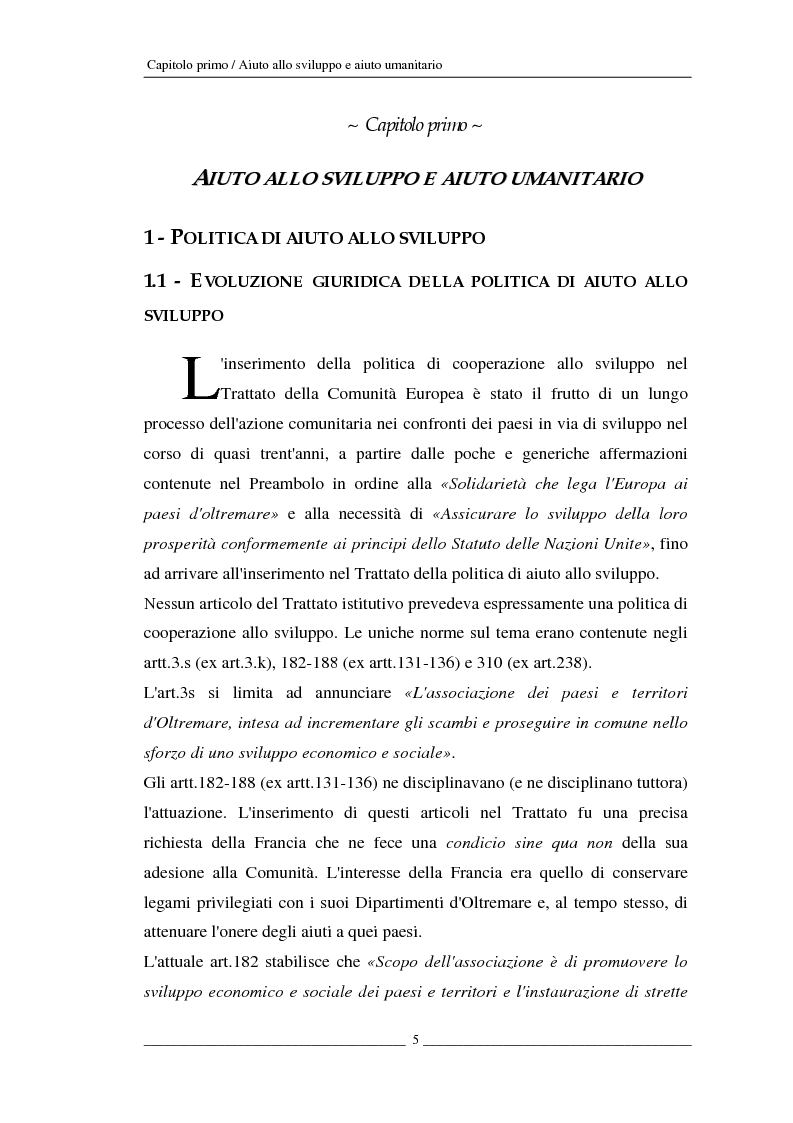 Anteprima della tesi: L'Unione europea e gli aiuti umanitari. La crisi dei Grandi Laghi, Pagina 5