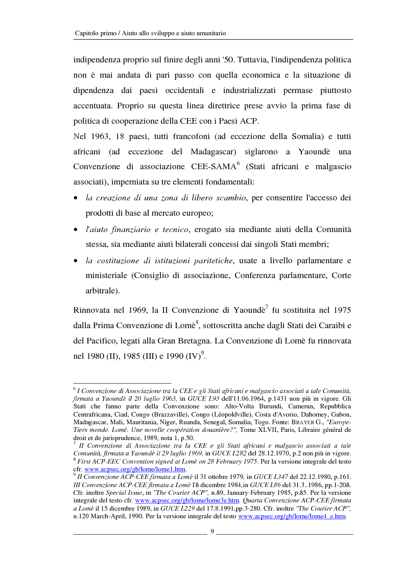 Anteprima della tesi: L'Unione europea e gli aiuti umanitari. La crisi dei Grandi Laghi, Pagina 9