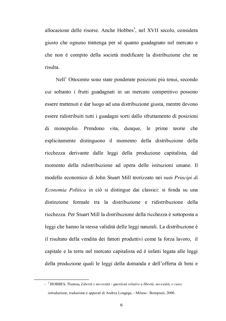 Anteprima della tesi: Principi di giustizia distributiva ed analisi della povertà in Amartya Sen, Pagina 2