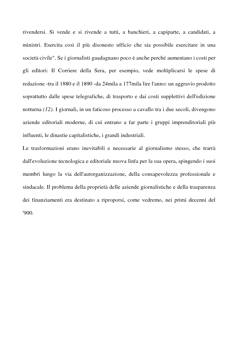 Anteprima della tesi: Il sindacato dei giornalisti: origini e storia della Fnsi dal 1908 al 1943, Pagina 11