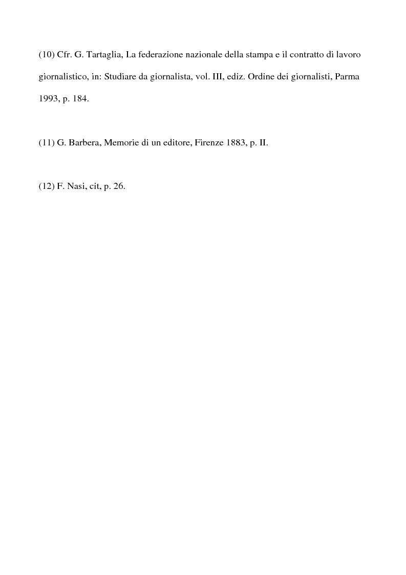 Anteprima della tesi: Il sindacato dei giornalisti: origini e storia della Fnsi dal 1908 al 1943, Pagina 13