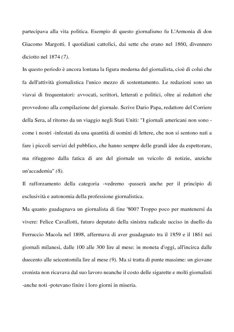 Anteprima della tesi: Il sindacato dei giornalisti: origini e storia della Fnsi dal 1908 al 1943, Pagina 8