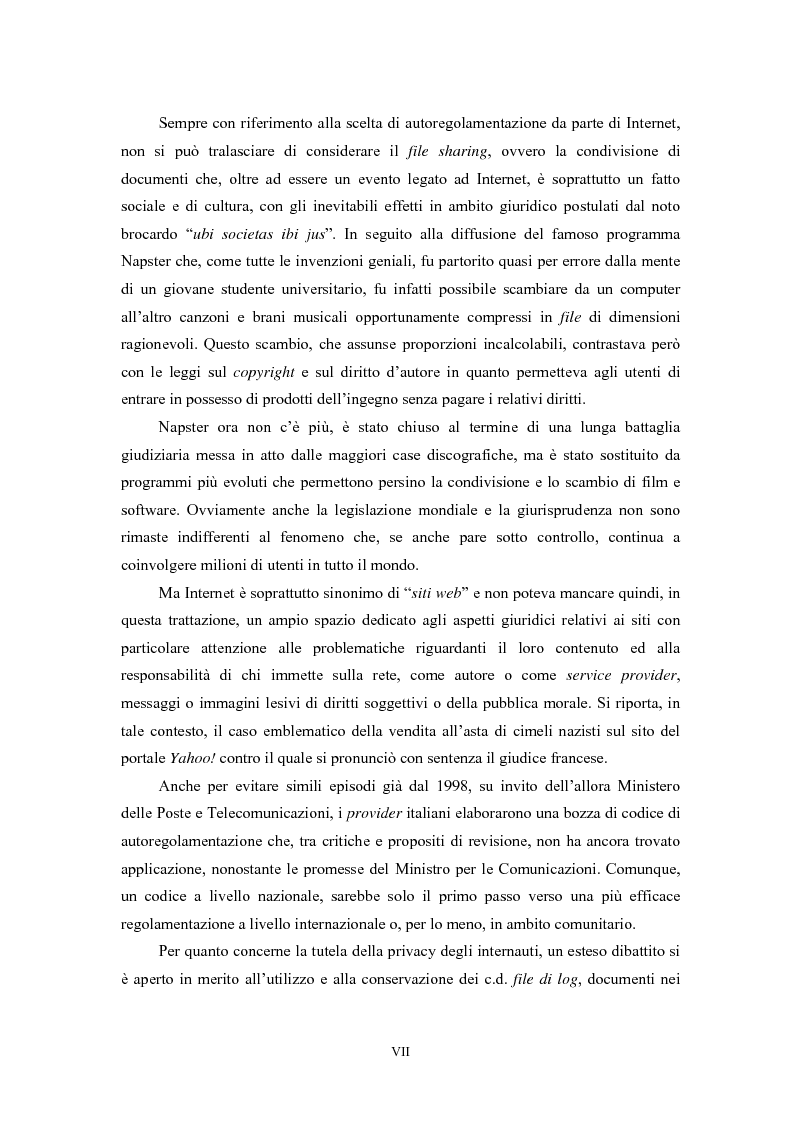 Anteprima della tesi: Le regole in Internet: netiquette, autoregolamentazione, deontologia, Pagina 3