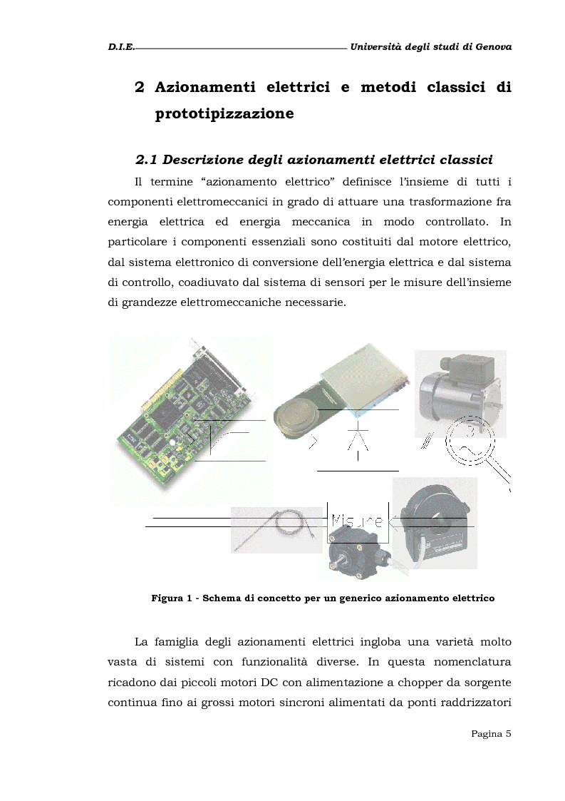 Anteprima della tesi: Studio e realizzazione di un sistema di prototipizzazione rapida per azionamenti elettrici, Pagina 3