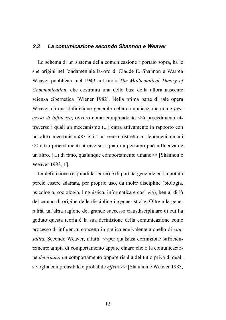 Anteprima della tesi: Interattività e nuove tecnologie: il caso di Internet, Pagina 10