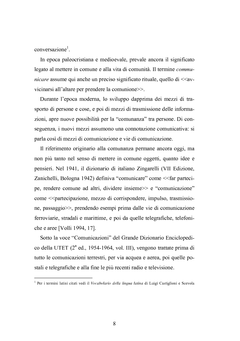 Anteprima della tesi: Interattività e nuove tecnologie: il caso di Internet, Pagina 6