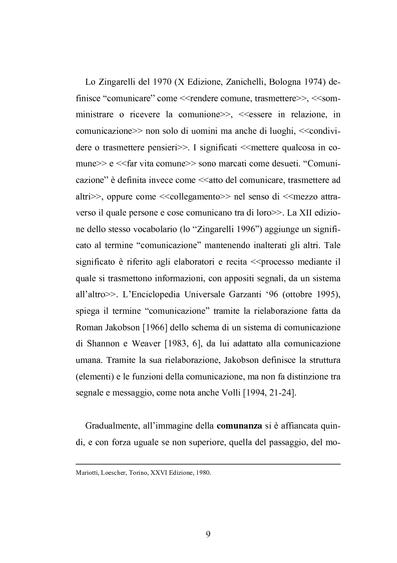 Anteprima della tesi: Interattività e nuove tecnologie: il caso di Internet, Pagina 7