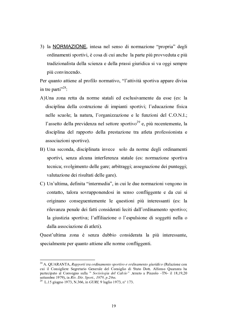 Anteprima della tesi: La Comunità europea e lo sport: problematiche giuridiche scaturite dalla sentenza Bosman, Pagina 12