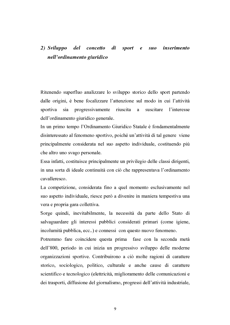 Anteprima della tesi: La Comunità europea e lo sport: problematiche giuridiche scaturite dalla sentenza Bosman, Pagina 2