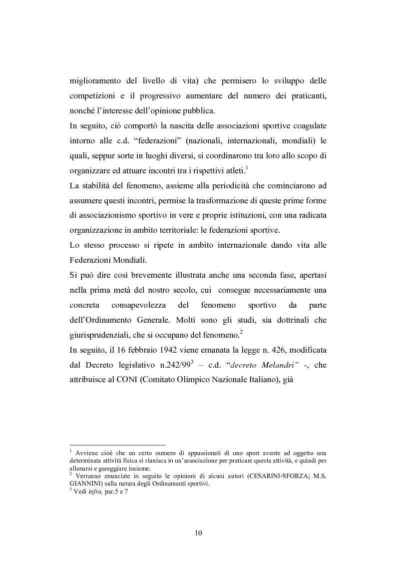 Anteprima della tesi: La Comunità europea e lo sport: problematiche giuridiche scaturite dalla sentenza Bosman, Pagina 3