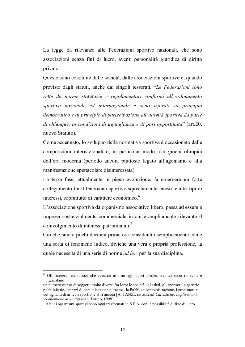 Anteprima della tesi: La Comunità europea e lo sport: problematiche giuridiche scaturite dalla sentenza Bosman, Pagina 5