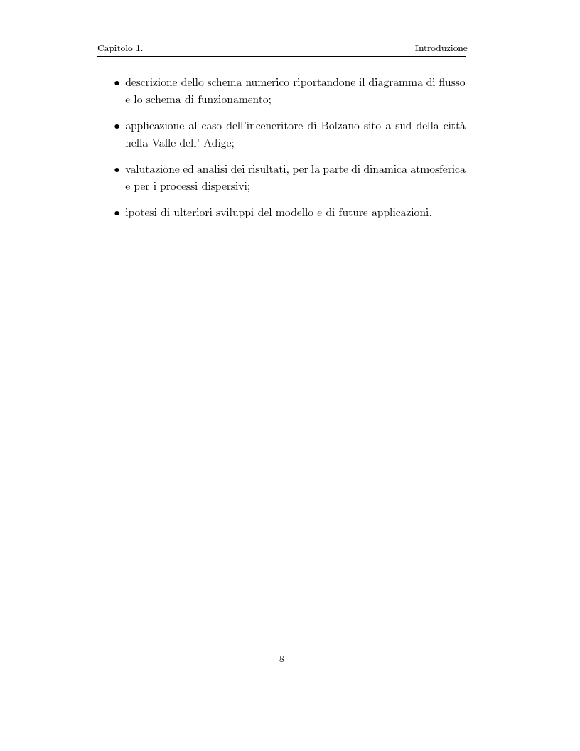 Anteprima della tesi: Modellazione numerica di processi di dispersione in atmosfera: applicazione alla conca di Bolzano, Pagina 4