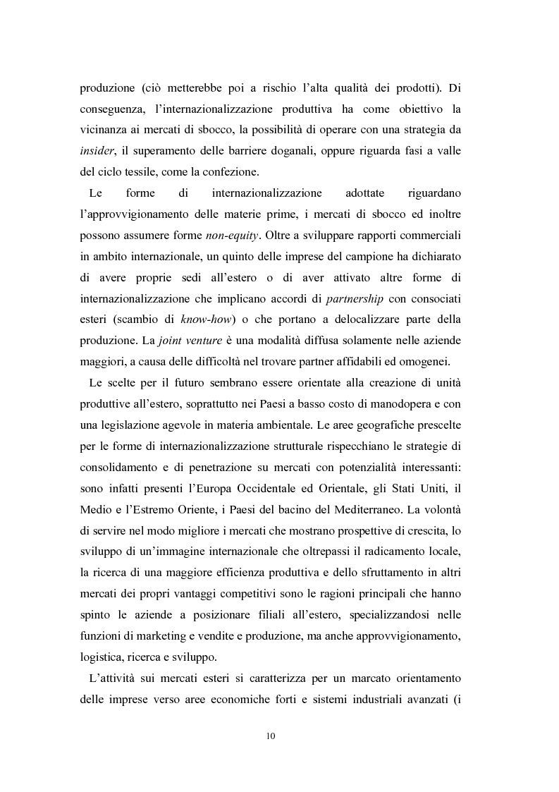 Anteprima della tesi: Le problematiche di internazionalizzazione delle imprese appartenenti ai distretti industriali: il caso delle province di Novara, Vercelli e Biella, Pagina 10