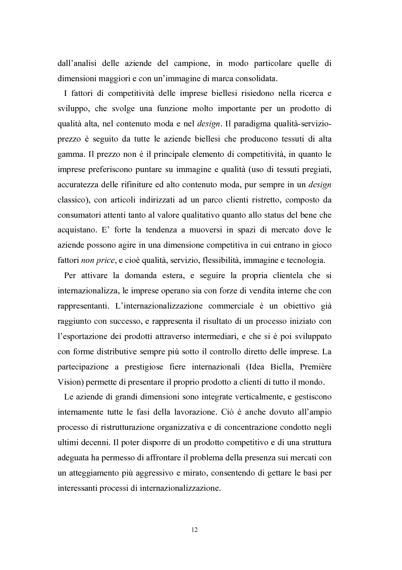 Anteprima della tesi: Le problematiche di internazionalizzazione delle imprese appartenenti ai distretti industriali: il caso delle province di Novara, Vercelli e Biella, Pagina 12