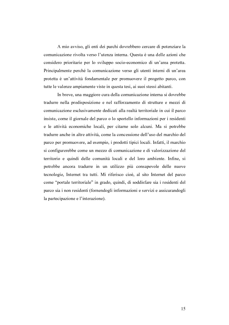 Anteprima della tesi: Società e comunicazione nei parchi naturali, Pagina 15