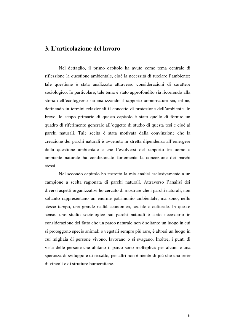 Anteprima della tesi: Società e comunicazione nei parchi naturali, Pagina 6