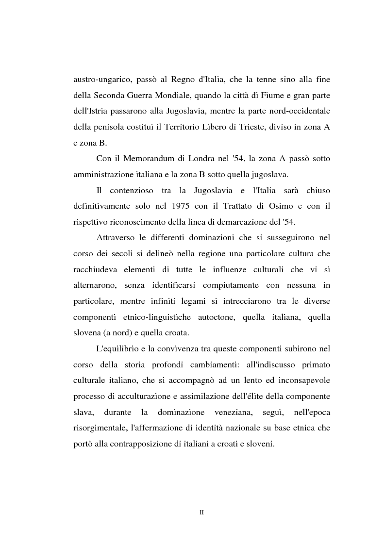Anteprima della tesi: L'Istria e la minoranza italiana nella crisi jugoslava, Pagina 2