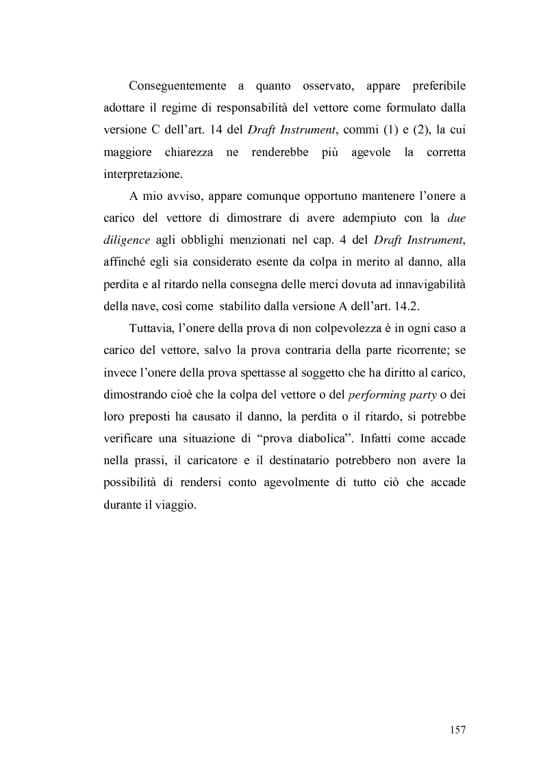 Anteprima della tesi: Dal trasporto marittimo al trasporto multimodale: la necessità di una nuova disciplina della responsabilità del vettore di cose, Pagina 9