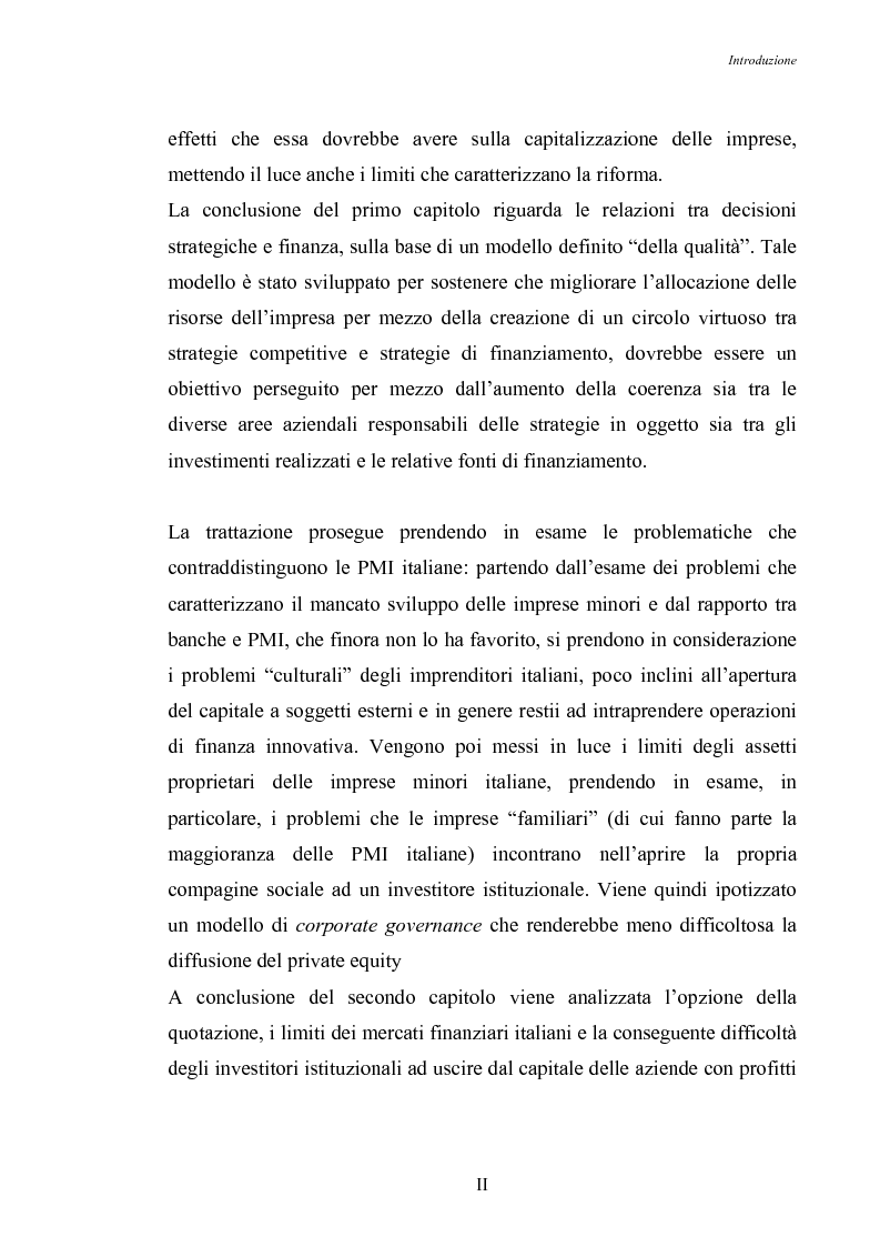 Anteprima della tesi: Opportunità di crescita delle Pmi e private equity, Pagina 2