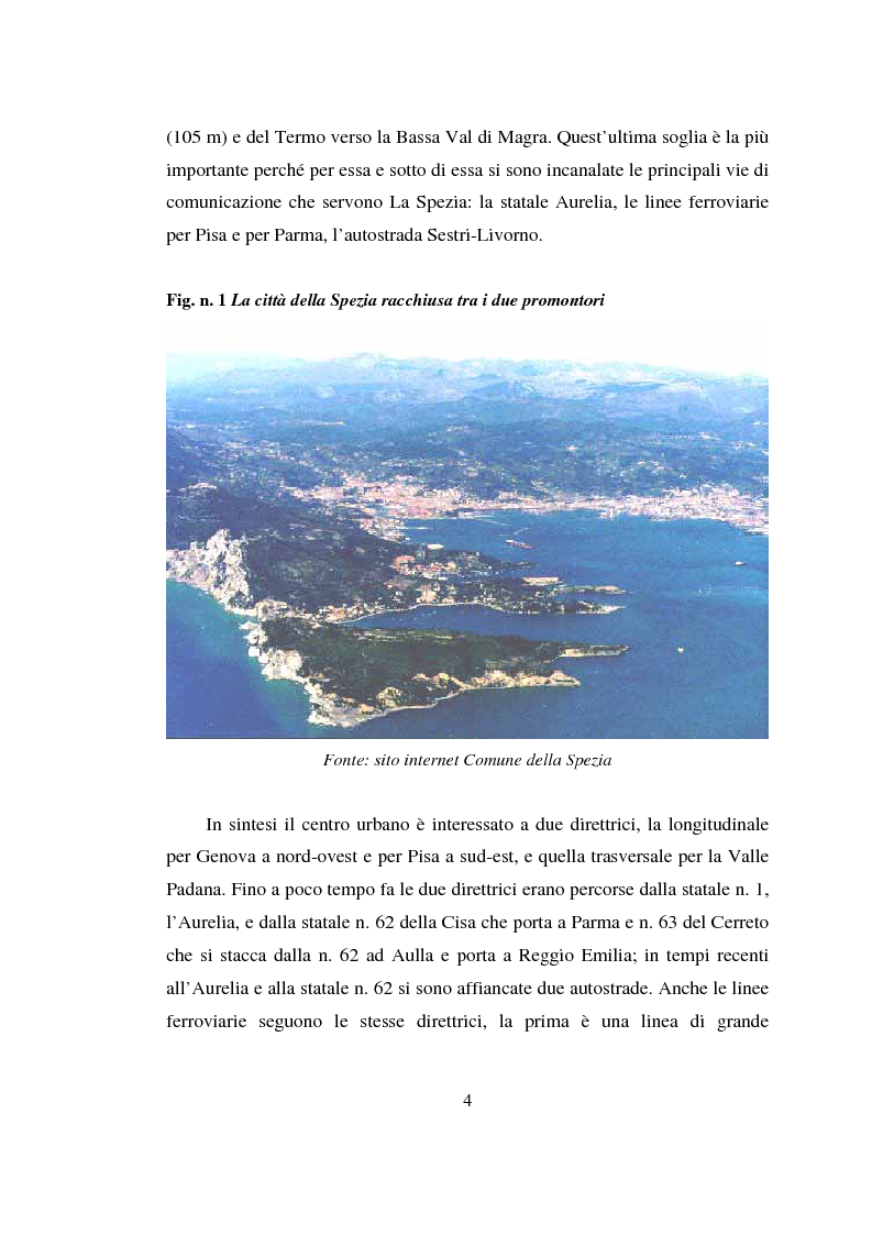 Anteprima della tesi: L'estensione urbana verso il mare: una nuova strategia per lo sviluppo turistico e commerciale della città della Spezia, Pagina 2