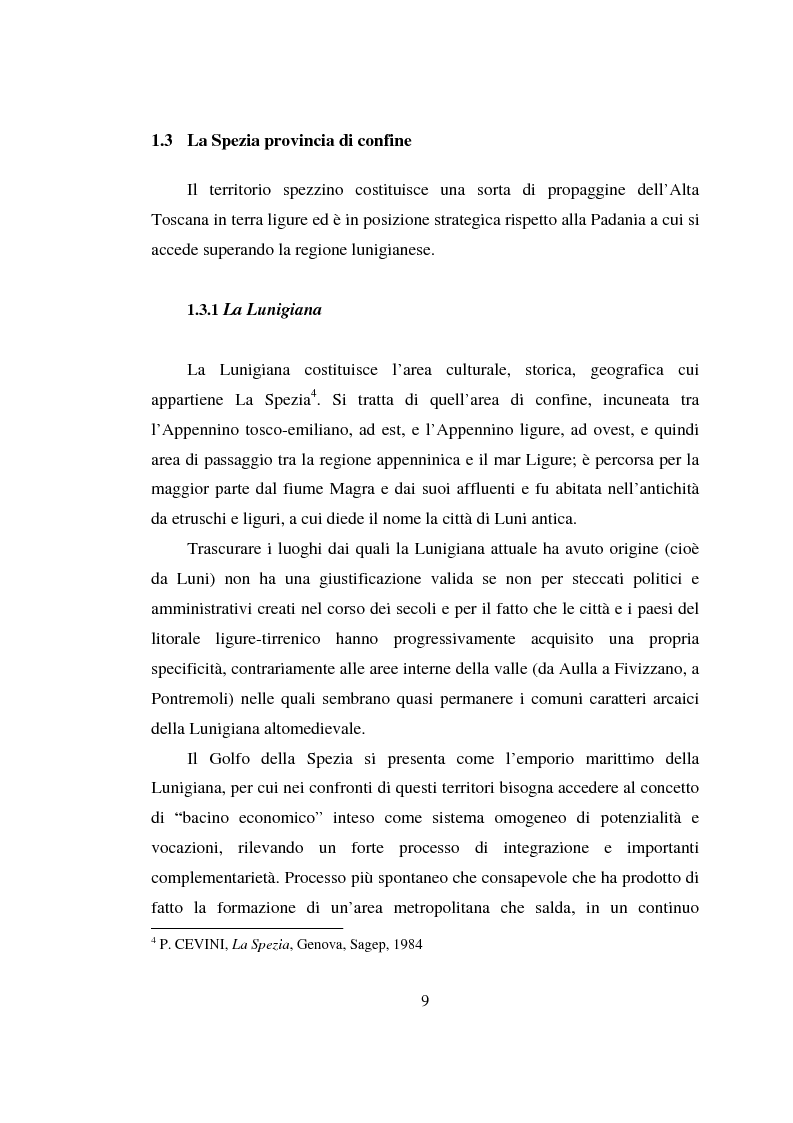 Anteprima della tesi: L'estensione urbana verso il mare: una nuova strategia per lo sviluppo turistico e commerciale della città della Spezia, Pagina 7