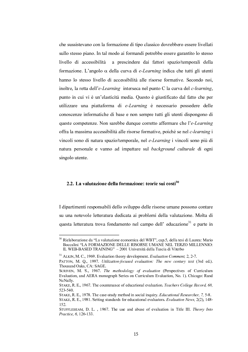 Anteprima della tesi: Analisi economico gestionale di un sistema di e-learning: modelli simulativi, Pagina 15