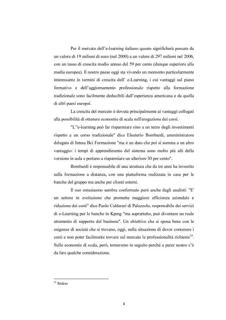Anteprima della tesi: Analisi economico gestionale di un sistema di e-learning: modelli simulativi, Pagina 4