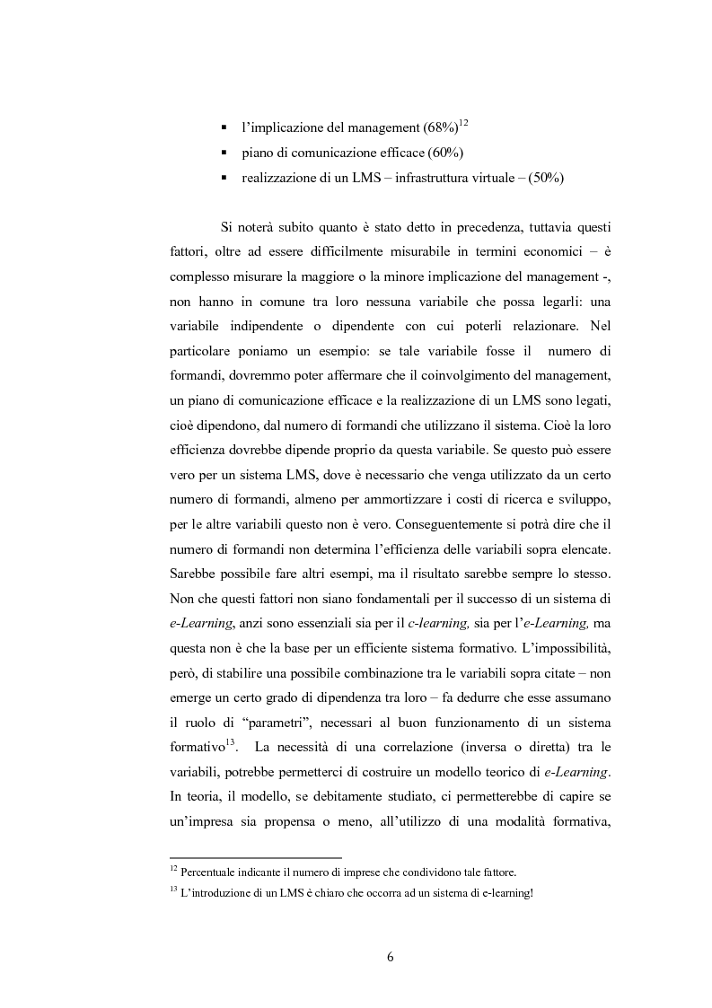 Anteprima della tesi: Analisi economico gestionale di un sistema di e-learning: modelli simulativi, Pagina 6