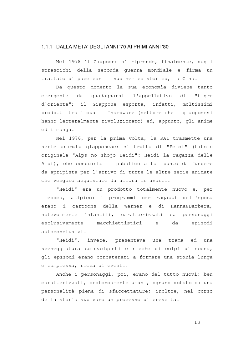 Anteprima della tesi: Le serie animate giapponesi per ragazzi tra produzione e consumo: il caso di Dragon ball, Pagina 10