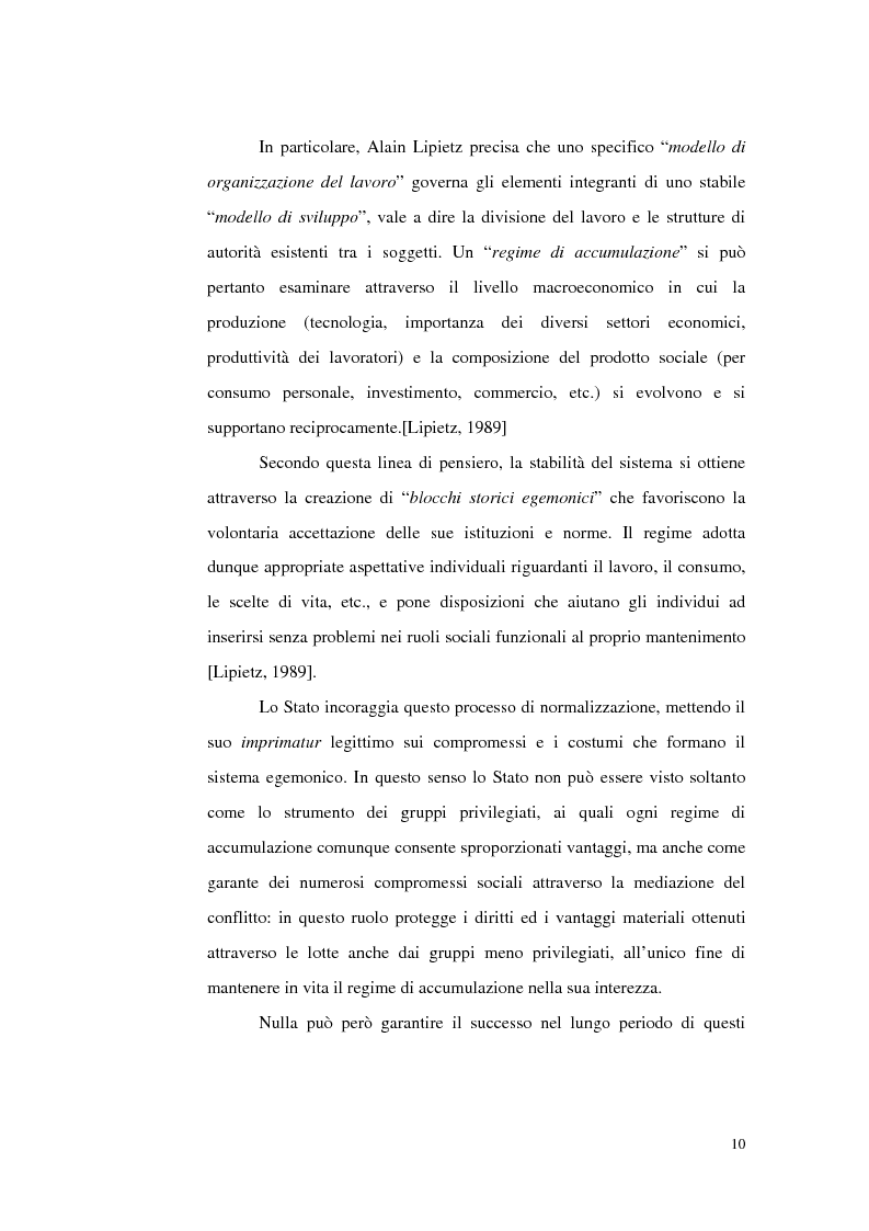 Anteprima della tesi: Politiche del lavoro e dimensione locale, Pagina 10