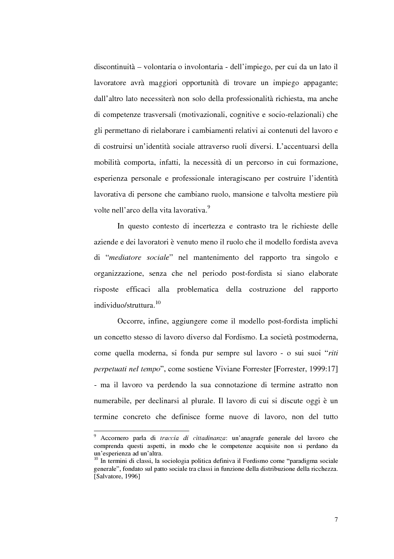Anteprima della tesi: Politiche del lavoro e dimensione locale, Pagina 7
